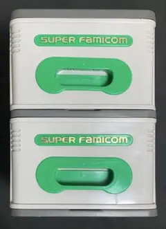 【レトロ】スーパーファミコン 2段収納ケース（20本用）
