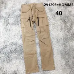 【291295=HOMME】カーゴパンツ (40) MICROTEX イタリア製