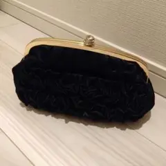 クラッチバッグ　パーティバッグ　黒　結婚式　ウェディング
