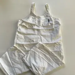 EASTBOY イーストボーイ ホワイトオーバーオール フリル付き