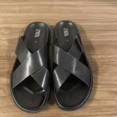 ZARA レザー　サンダル
