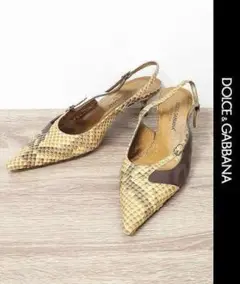 A026/DOLCEu0026GABBANA ヒール サンダル ポインテッドトゥ 36
