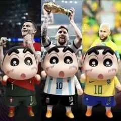 クレヨンしんちゃん サッカーコスフィギュア 3体セット