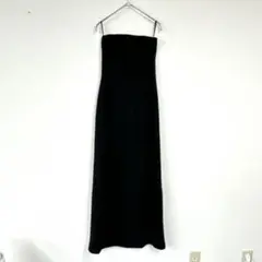 BANANA REPUBLIC ブラック ノースリーブ ロングワンピース 上品