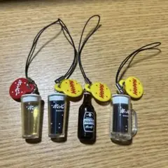 ホッピー マスコット ストラップ 黒ホッピー セット4個