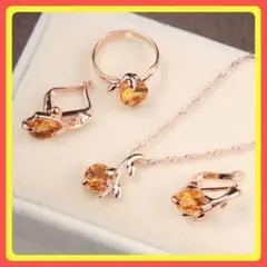 ⭐️フォロー割⭐️ネックレス ジュエリーセット ゴールド #C254-1