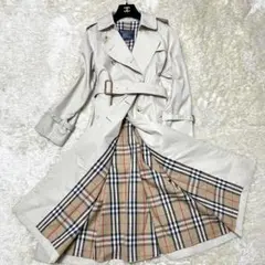 ☆美品☆BURBERRY 90s 90年製 ベルト付き トレンチコート 英国製
