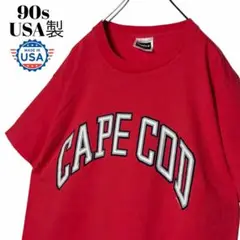 90sヴィンテージtシャツUSA製 ケープコッドTシャツ ピンク系 L