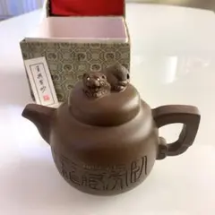 中国茶器 宜興紫砂 茶色急須 アンティーク ブラウン