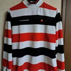 お値下げ‼️le coq sportif ストライプ ハイネックシャツ