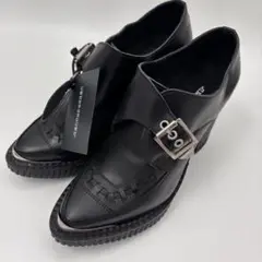 新品 UNDERGROUND ラバーソール ヒール レザー シューズ レディース