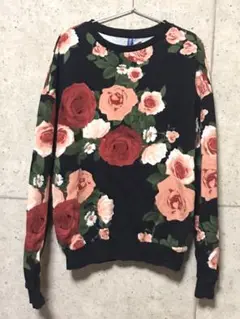 花柄スウェット