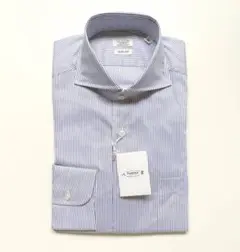 新品 FAIRFAX 42 フェアファックス ドレスシャツ ストライプ 日本製