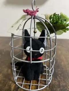 ジブリ 魔女の宅急便 ジジのぬいぐるみ ケージ付き