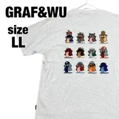 定価10,780円　新品　GRAF&WU 　刺繍Tシャツ　グレー　XL　LL