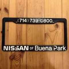 ナンバーフレーム ブラック US NISSAN GT-R サニトラ ダットサン