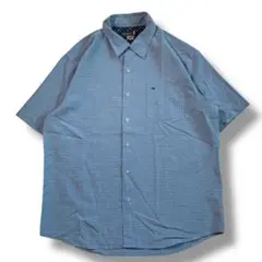 F513　【即購入OK】　QUIKSILVER　半袖シャツ　XL　ライトブルー