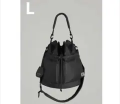 新品 タグ付 PORTER × HYKE 2WAY BAG 黒 ブラック L