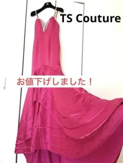 美品✨インポート✨ピンクビジュー✨マーメイドドレス✨