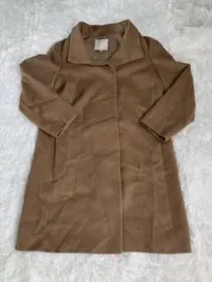 【美品✨】自由区 ロングコート キャメル カシミヤ混 大きいサイズ 46 3XL