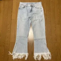 【美品】ZARA フレアデニム