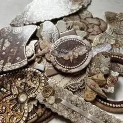 【撮影用サンプル品】Stamperia Old Lace ダイカット 29ピース