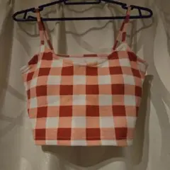 WEGO　チェック柄　ビスチェ　フリーサイズ