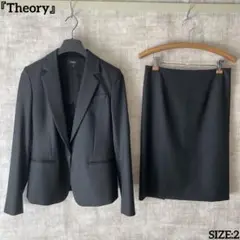 日本製【theory】セットアップ スーツスカート ブラック SIZEM