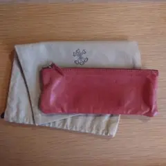 arts&science レザーペンケース　RED