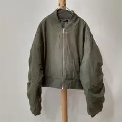 L'espoir 【L】MA-1 ブルゾン レディース 美品 ジップアップ