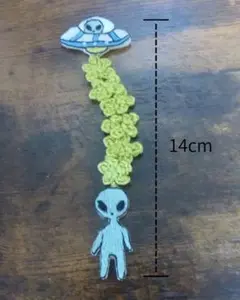 UFO&宇宙人　刺繍ブックマーク