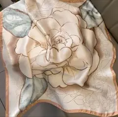 スカーフ 薔薇 上品