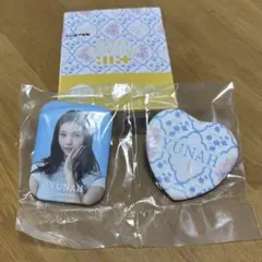 エニマイくじ YUNAH スクエア缶バッジ＆ハート缶バッジセット
