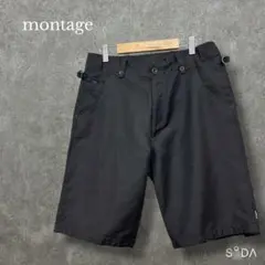 モンタージュ montage【メンズS】 ハーフパンツ ショートパンツ 黒 無地
