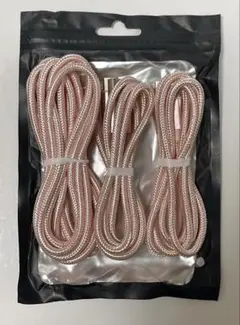 USB Type-C 充電ケーブル 3本セット(1M/1M/2M) ピンク