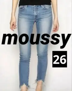 最終値下〆moussy fringeスキニー26