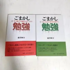 【ちょっと訳あり・ばら売り不可】ごまかし勉強 　藤澤伸介著　上下2冊セット