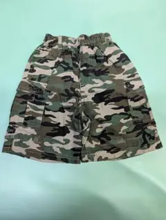 迷彩柄 ハーフパンツ サイドポケット付き100センチ