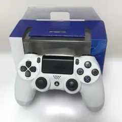 PS4純正品ワイヤレスコントローラー白ホワイトジャンク品
