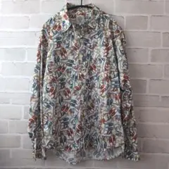 THE SHARKEY'S GALLERY　靴柄　シャツ　Ｍ　日本製　総柄