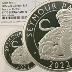 最高鑑定! 2022 テューダー シーモアパンサー 2oz PF70 箱付き