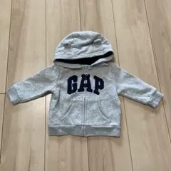 GAP フード付きトレーナー 6-12ヶ月 グレー