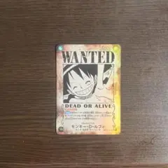 （美品）ワンピースカード 受け継がれる意志 手配書 ルフィ