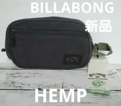 新品　BILLABONG ビラボン　ダークグレー ポーチ　バッグ　セカンドバッグ