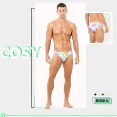 ブルー 水泳パンツ ハート 水着 三角 Ｌサイズ 【数量限定】メンズ セクシー