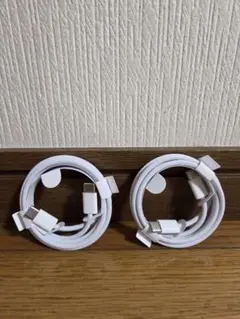 <Apple純正>Type-C充電ケーブル2本セット ホワイト