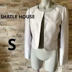 【新品❤️タグ付き】SHATLE HOUSE 光沢 ノーカラージャケット