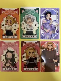 鬼滅の刃 漆ノ章inナムコ ランダム クリアシート 6枚