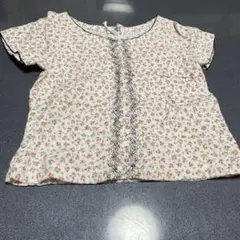 小花柄 半袖ブラウス 100cm