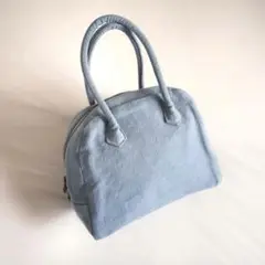 MARTAU ハンドバッグ 黒 リネン・コットン 日本製　ＸＳ MARTAU ハンドバッグ 黒 リネン・コットン 日本製 XS MARTAU